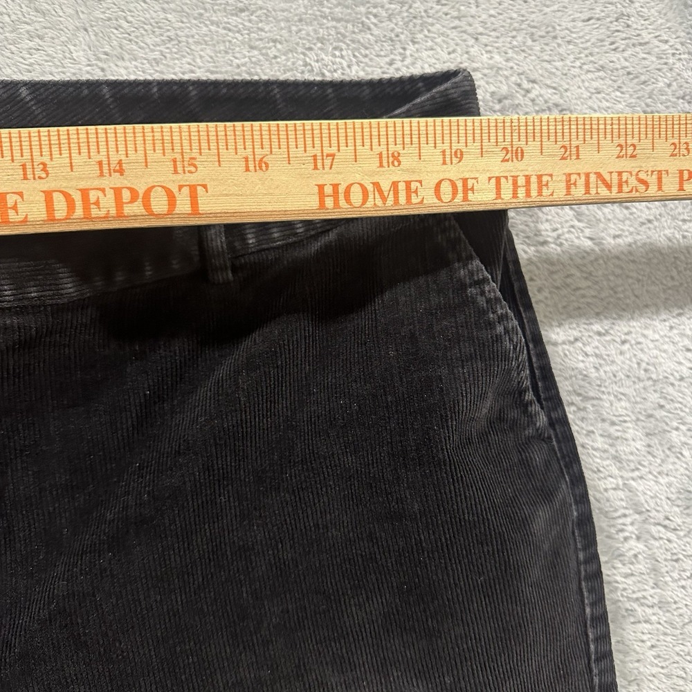 LL Bean Corduroy Pants Women's 18 x L27 Petite High Rise Favorite Fit Black - Picture 6 of 8